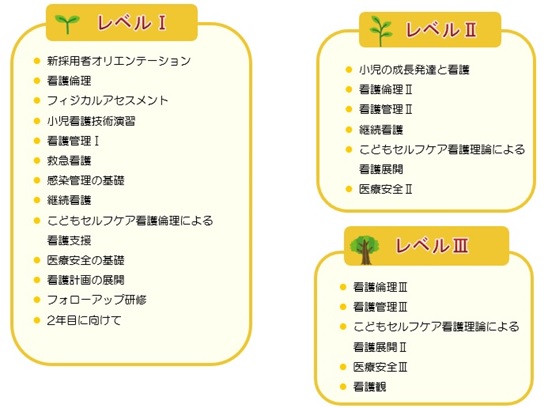 クリニカルラダー（レベル1から3）